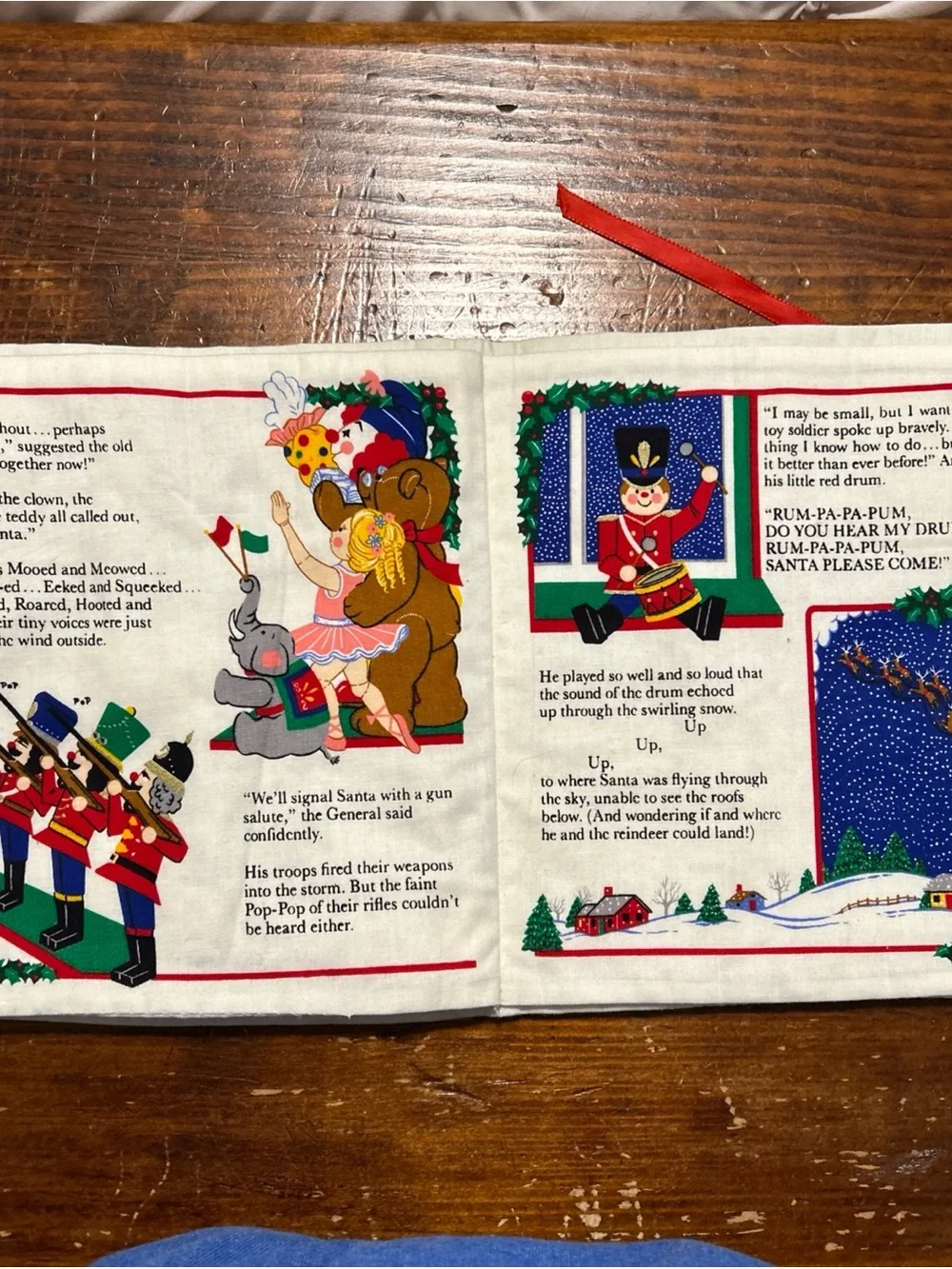 Littlest the Soldier Holiday Fabric Book